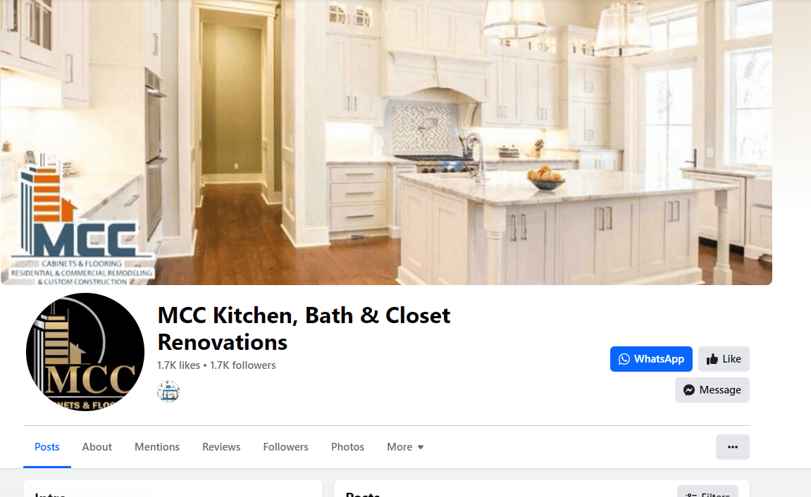 MCC Kitchen, Bath & Closet — Social Media
