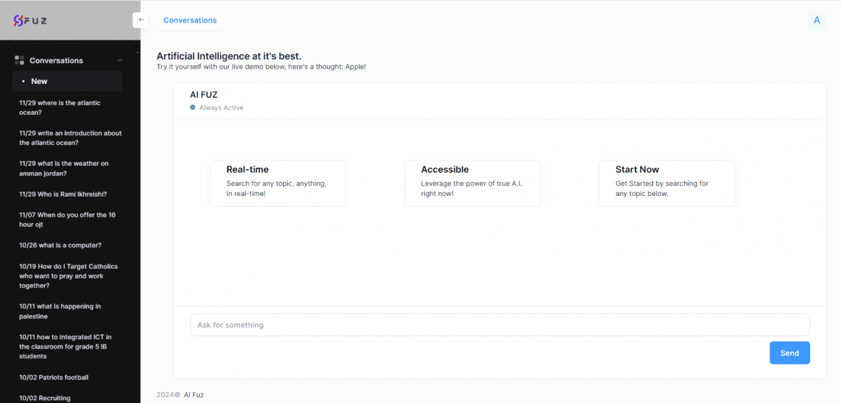 AI FUZ Dashboard — Software