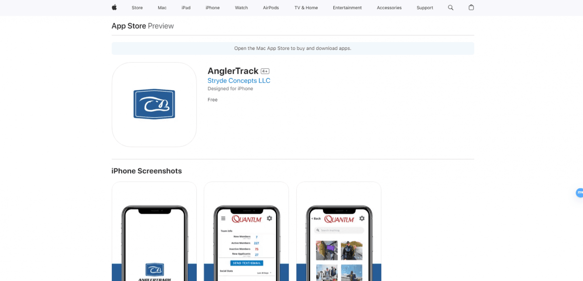 Angler Track — Mobile Apps